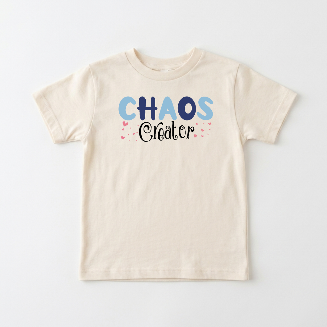 Chaos Creator Toddler Tee in Natural — Okum Tees