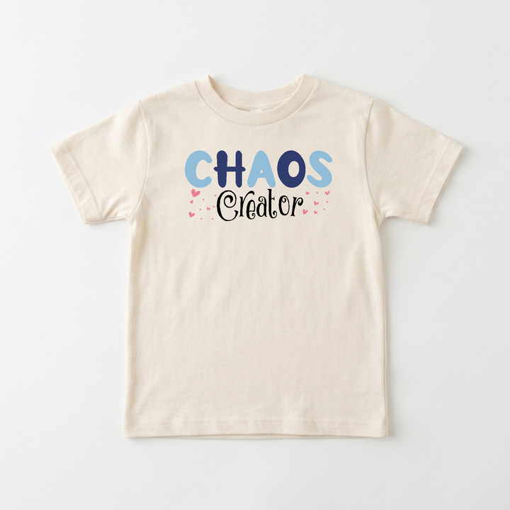Chaos Creator Toddler Tee in Natural — Okum Tees