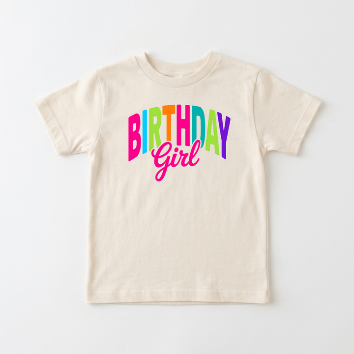 Colorful Birthday Girl Toddler Tee | Cute Kids Gift - Okum Tees