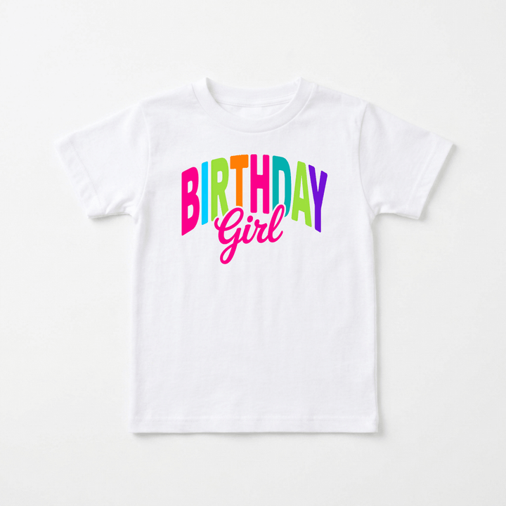 Colorful Birthday Girl Toddler Tee | Cute Kids Gift - Okum Tees