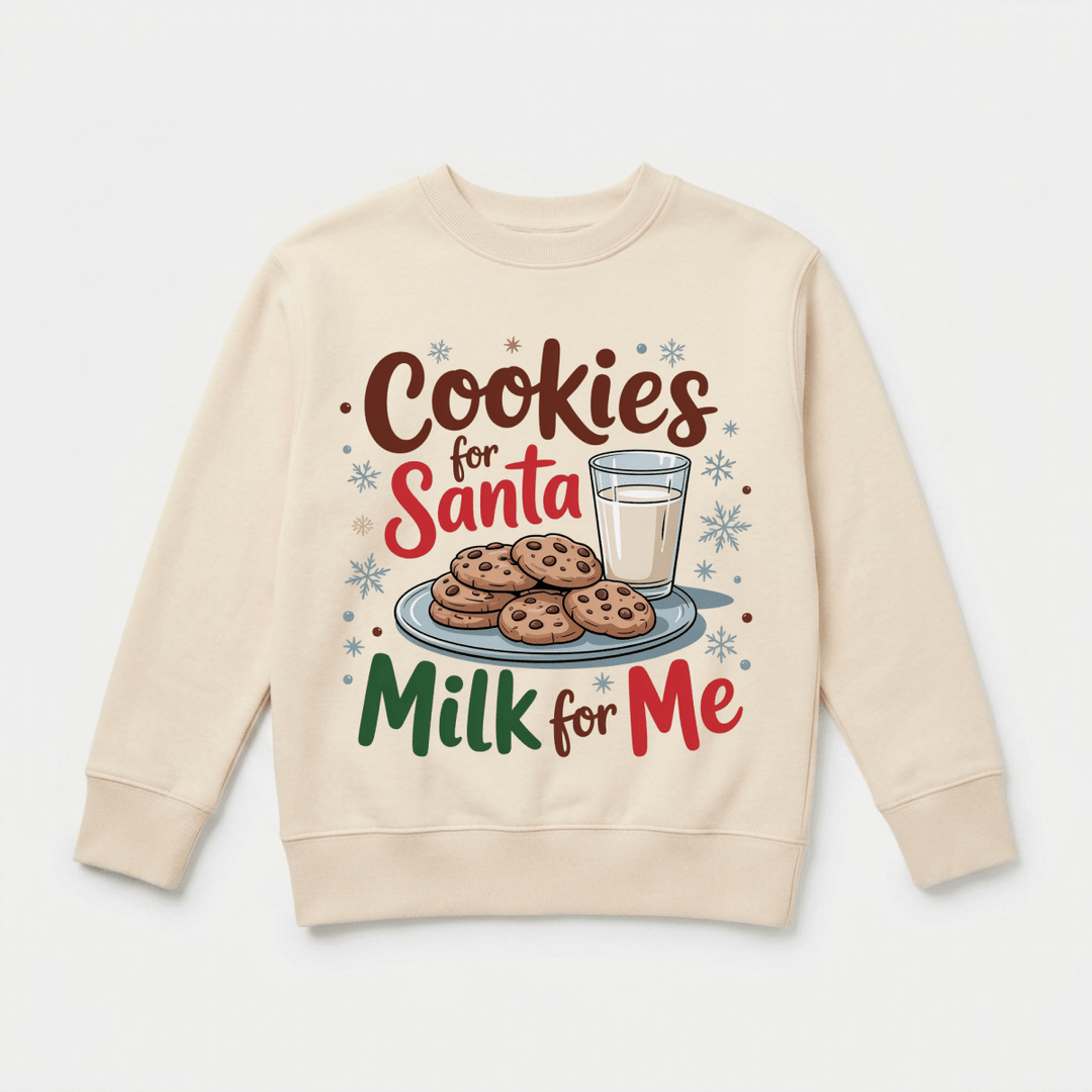 Cookies for Santa Toddler Sweatshirt | Cute Toddler Gift - Okum Tees