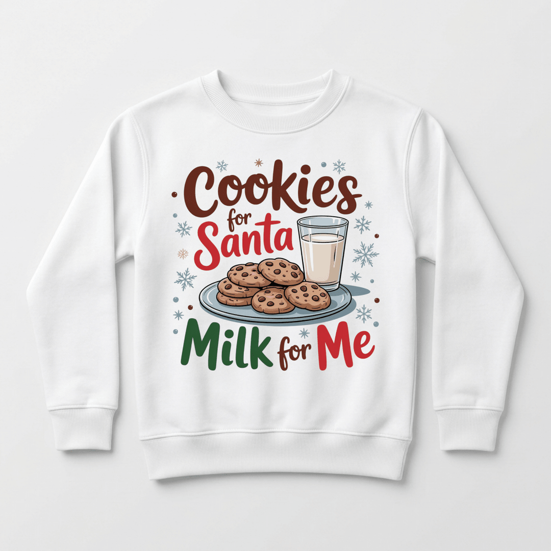 Cookies for Santa Toddler Sweatshirt | Cute Toddler Gift - Okum Tees