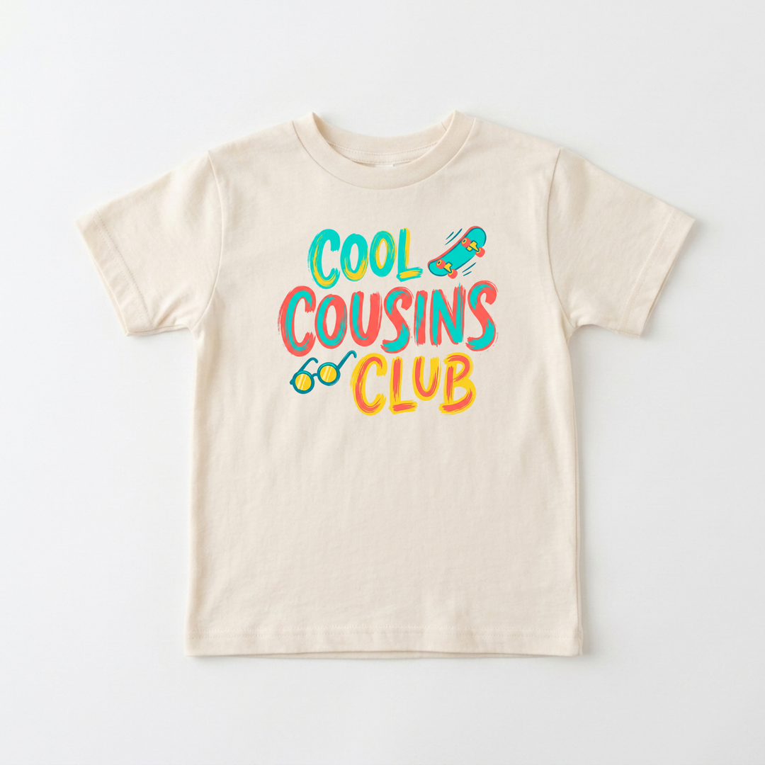 Cool Cousins Club Youth Tee in Natural — Okum Tees