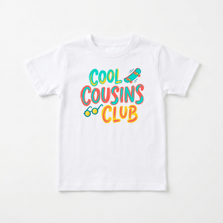 Cool Cousins Club Youth Tee in White — Okum Tees