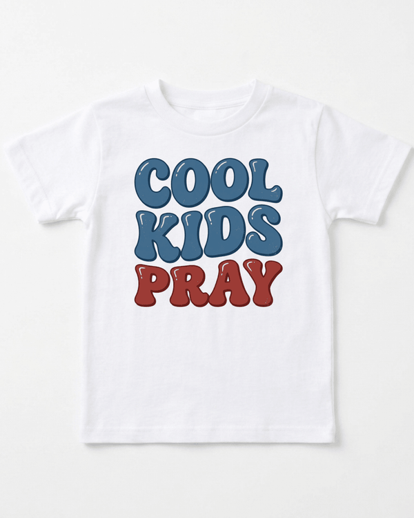 Cool Kids Pray Youth Tee | Christian Shirt