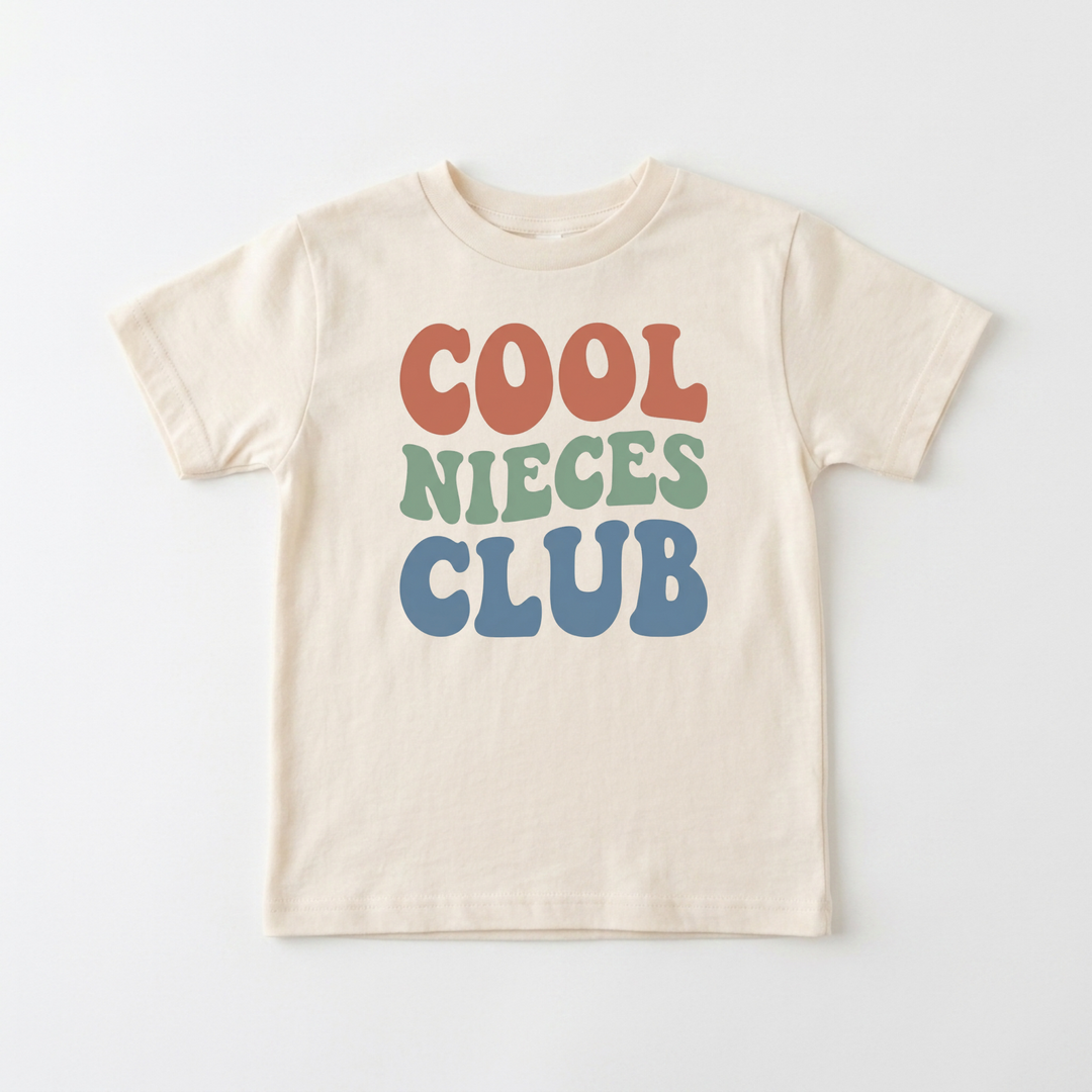 Cool Nieces Club Youth Tee in Natural — Okum Tees