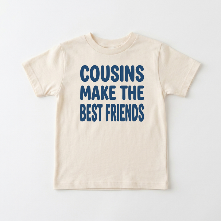 Cousins Make the Best Friends Youth Tee in Natural — Okum Tees