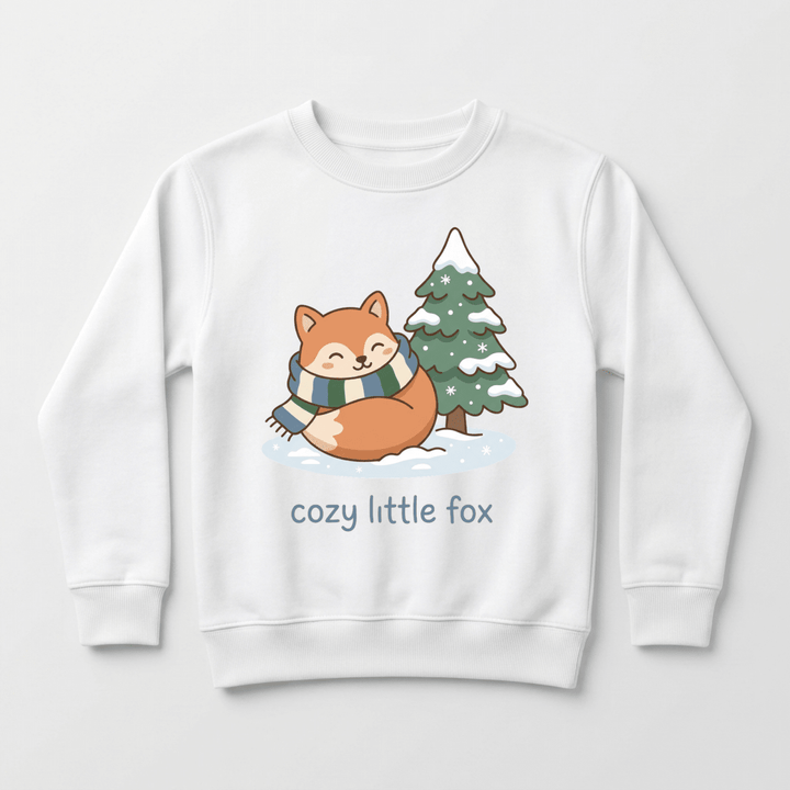 Cozy Fox in the Snow Toddler Sweatshirt | Cute Winter Sweater - Okum Tees