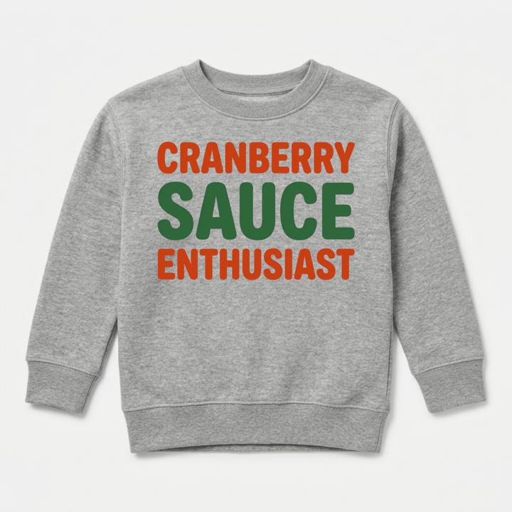 Cranberry Sauce Enthusiast Youth Sweatshirt | Thanksgiving Sweater - Okum Tees