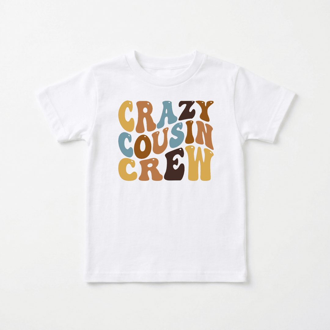 Crazy Cousin Crew Youth Tee | Cute Kids Shirt - Okum Tees