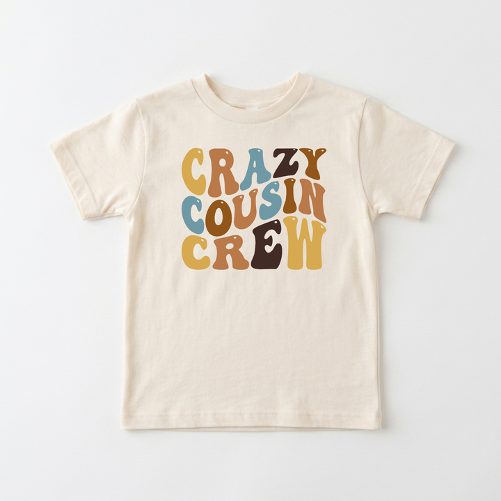 Crazy Cousin Crew Youth Tee in Natural — Okum Tees