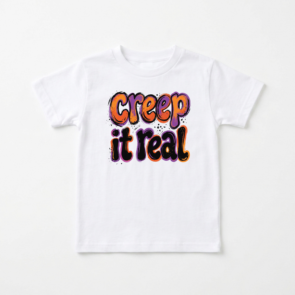 Creep It Real Youth Tee in White — Okum Tees