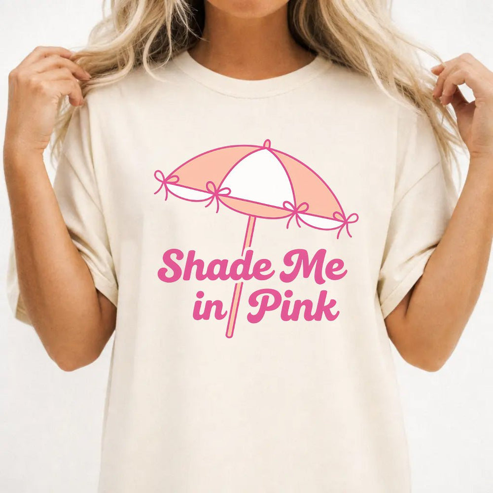 Cute Beach Umbrella Bow Women's Graphic Tee - Okum Tees