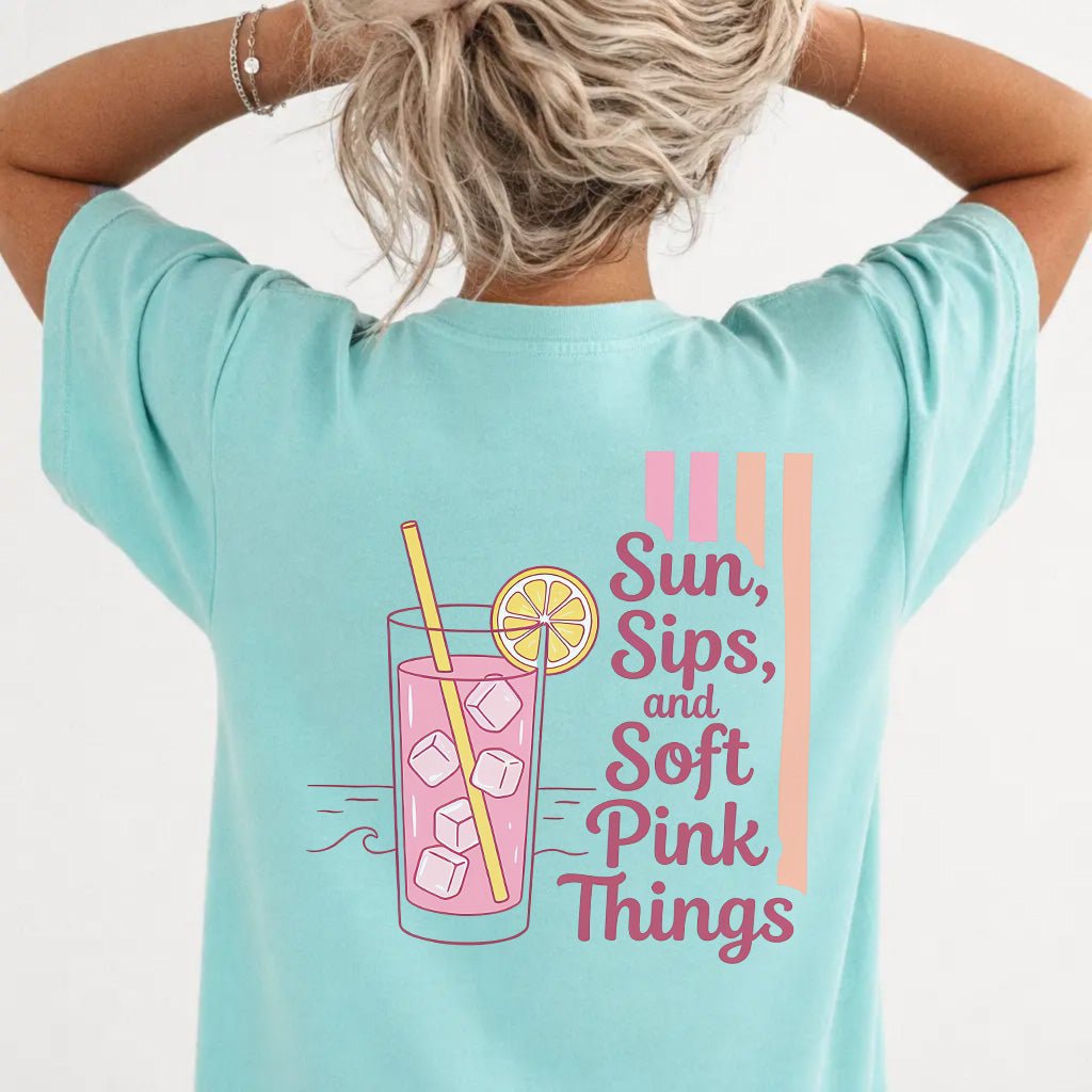 Cute Pink Drink Women's Graphic Tee - Okum Tees