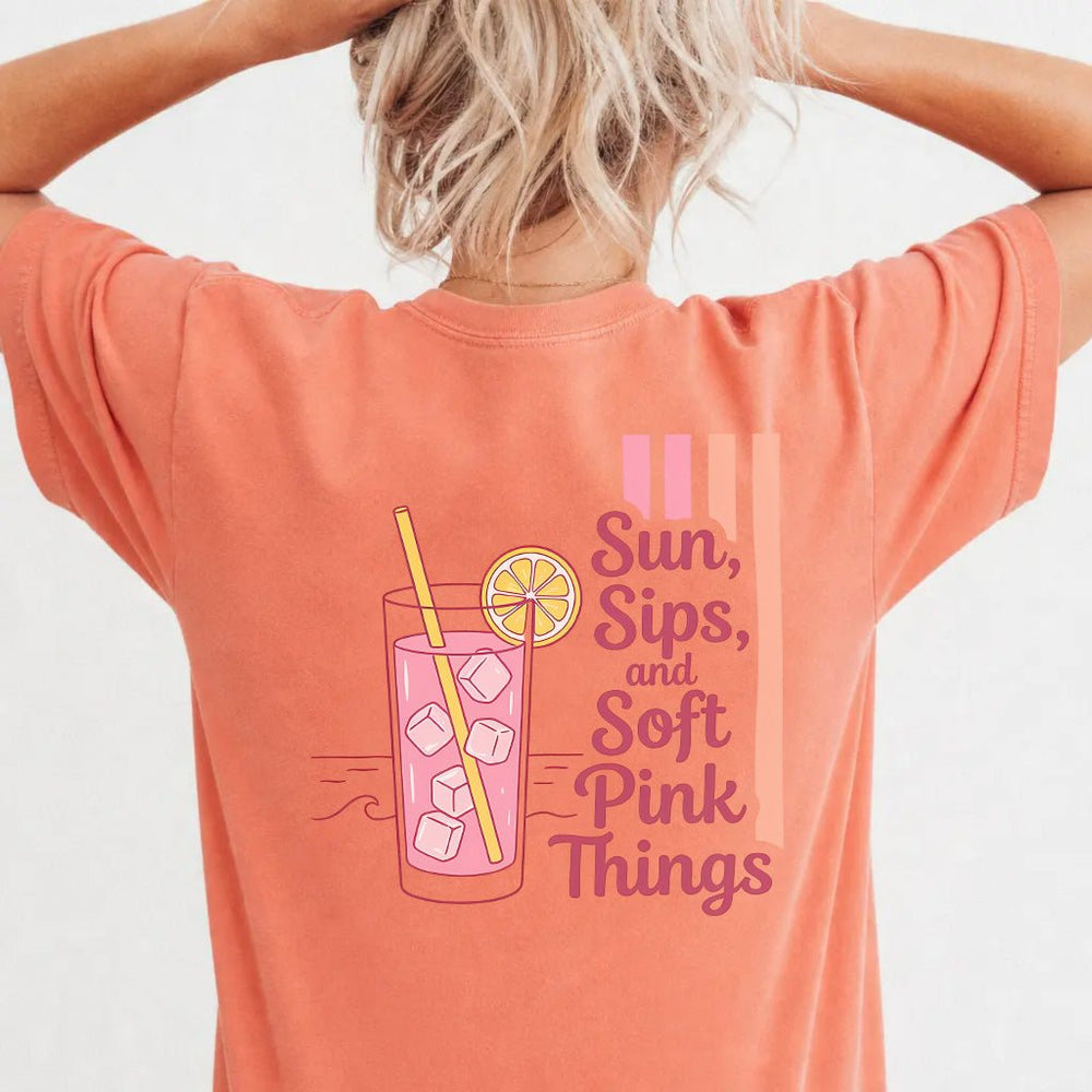 Cute Pink Drink Women's Graphic Tee - Okum Tees