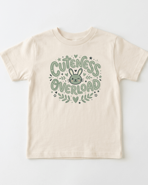 Cuteness Overload Bunny Toddler Tee | Cute Toddler Gift