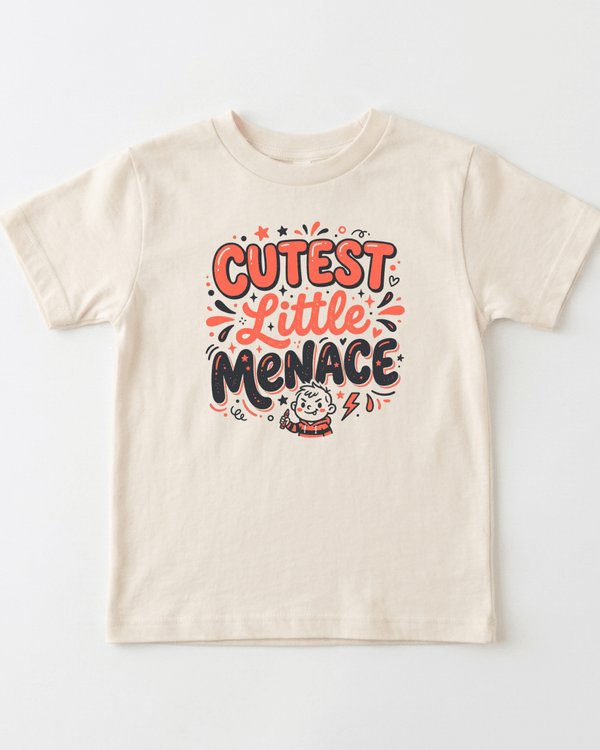 Cutest Little Menace Toddler Tee | Cute Toddler Gift