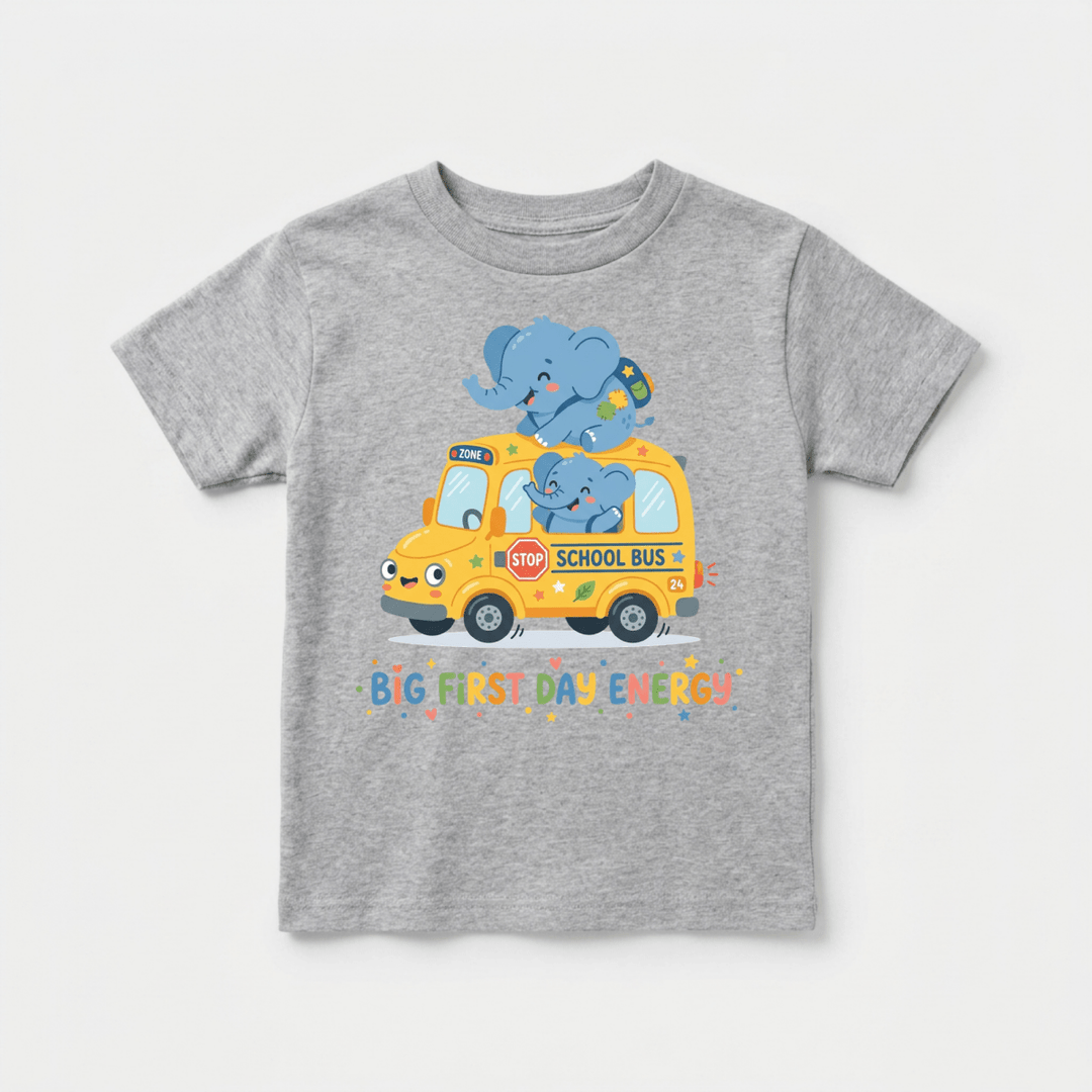 Elephants on the School Bus Toddler Tee | Cute Toddler Gift - Okum Tees