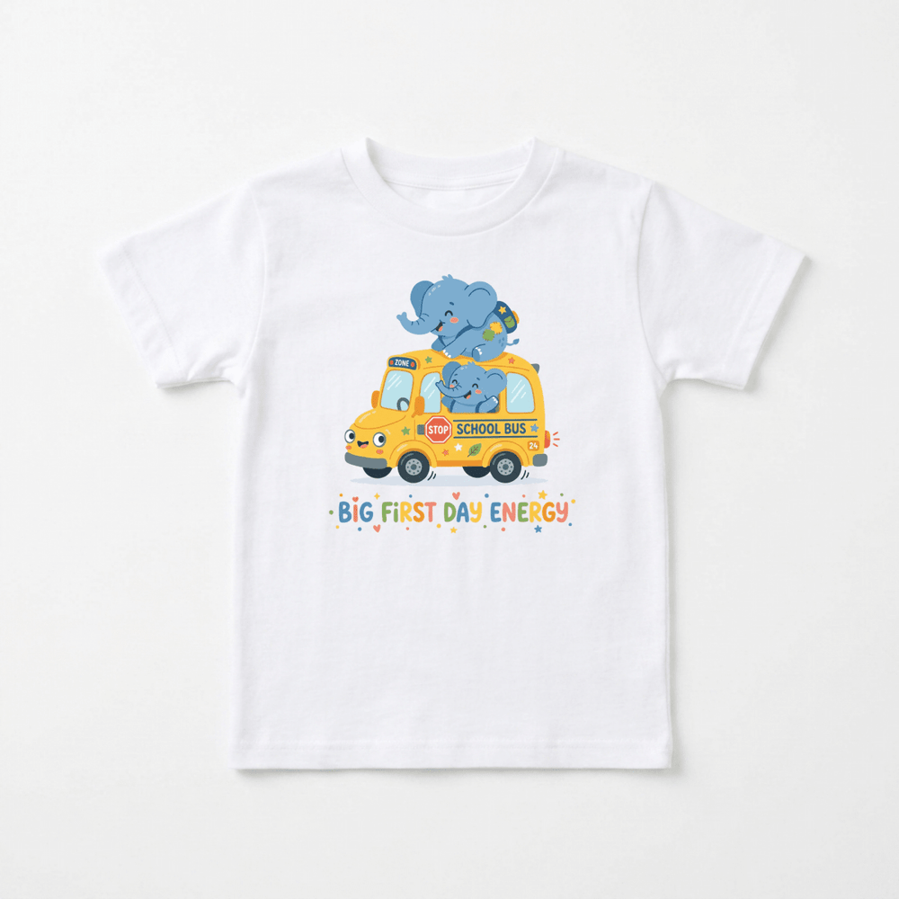 Elephants on the School Bus Toddler Tee | Cute Toddler Gift - Okum Tees
