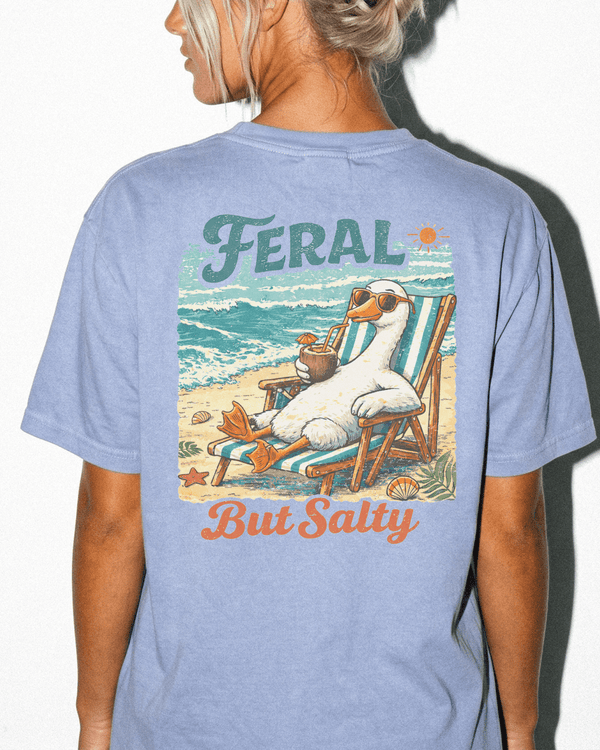 Feral But Salty Beach Duck Shirt