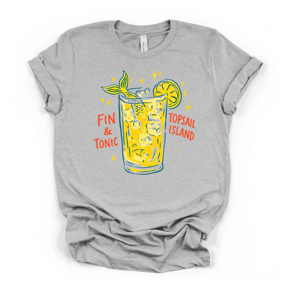Fin and Tonic Topsail Island Tee - Okum Tees