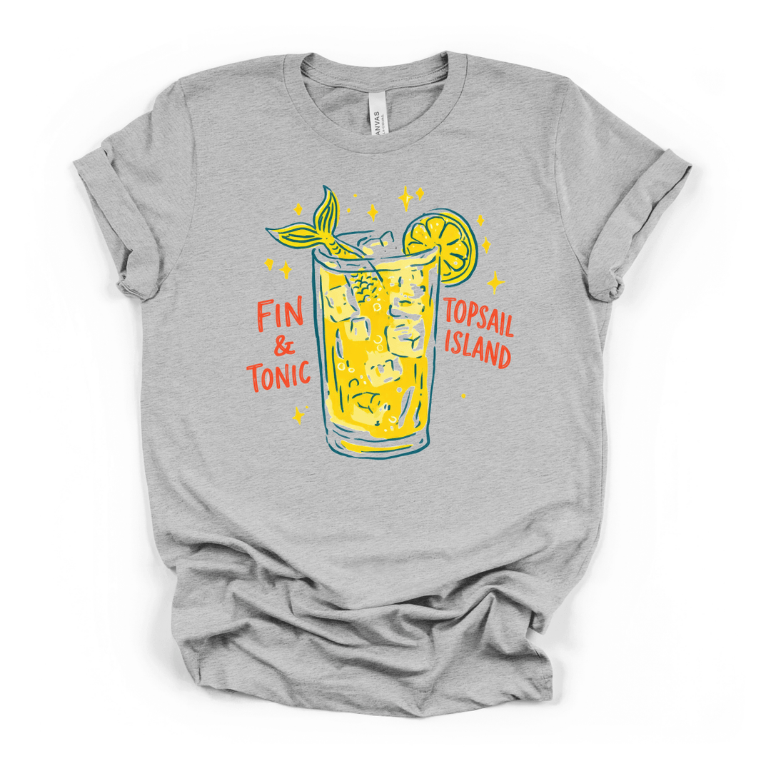Fin and Tonic Topsail Island Tee - Okum Tees