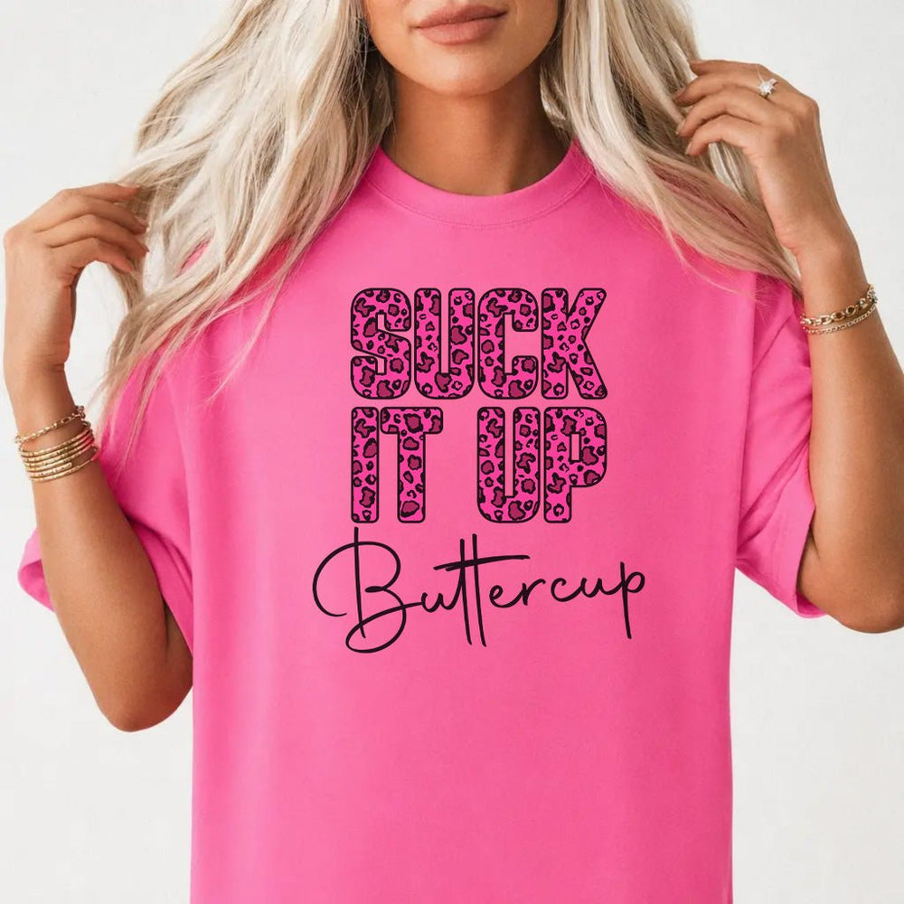 Funny Pink Leopard Print Women's Graphic Tee - Okum Tees