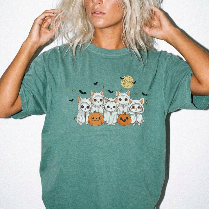 Ghost Cats Halloween Shirt - Okum Tees