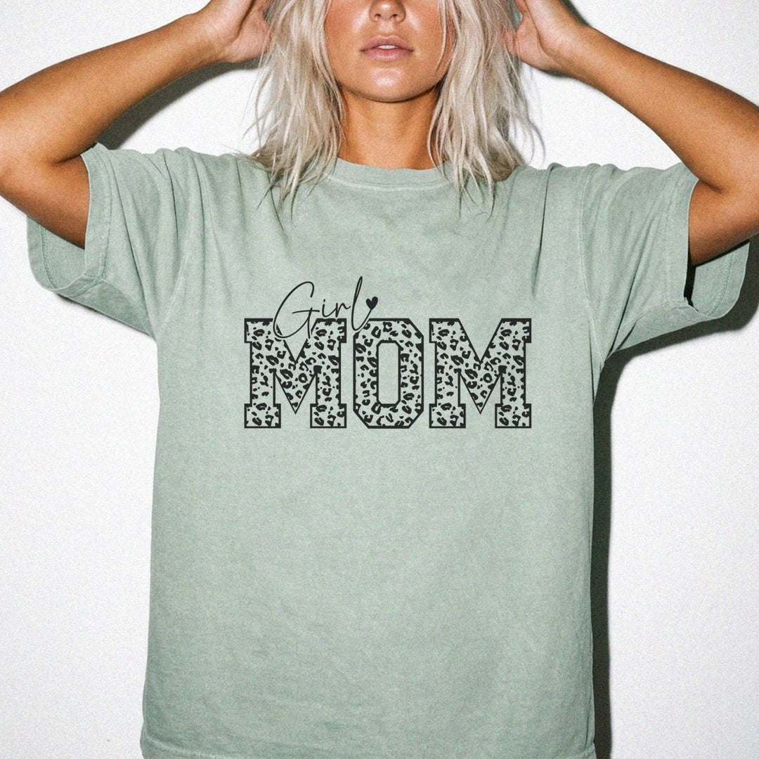 Girl Mom Leopard Print Shirt - Okum Tees
