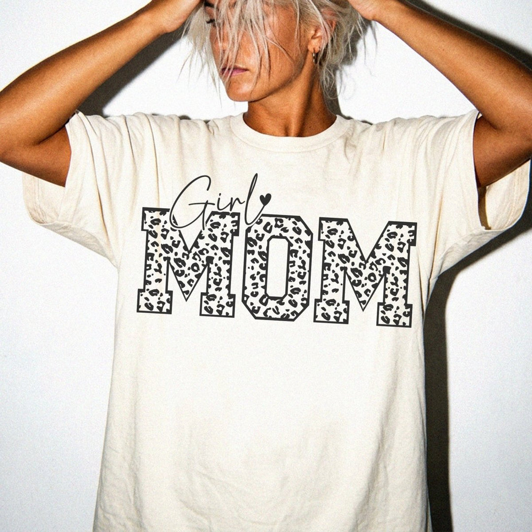 Girl Mom Leopard Print Shirt - Okum Tees
