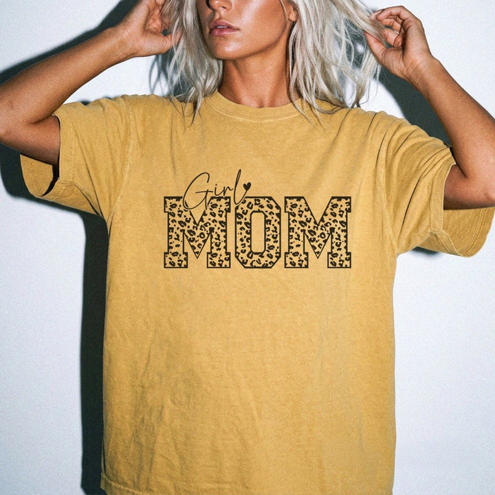 Girl Mom Leopard Print Shirt - Okum Tees