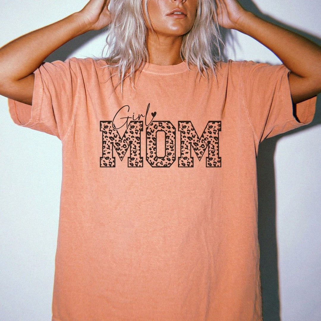 Girl Mom Leopard Print Shirt - Okum Tees