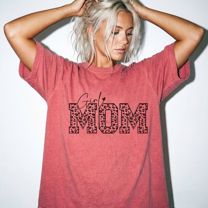 Girl Mom Leopard Print Shirt - Okum Tees