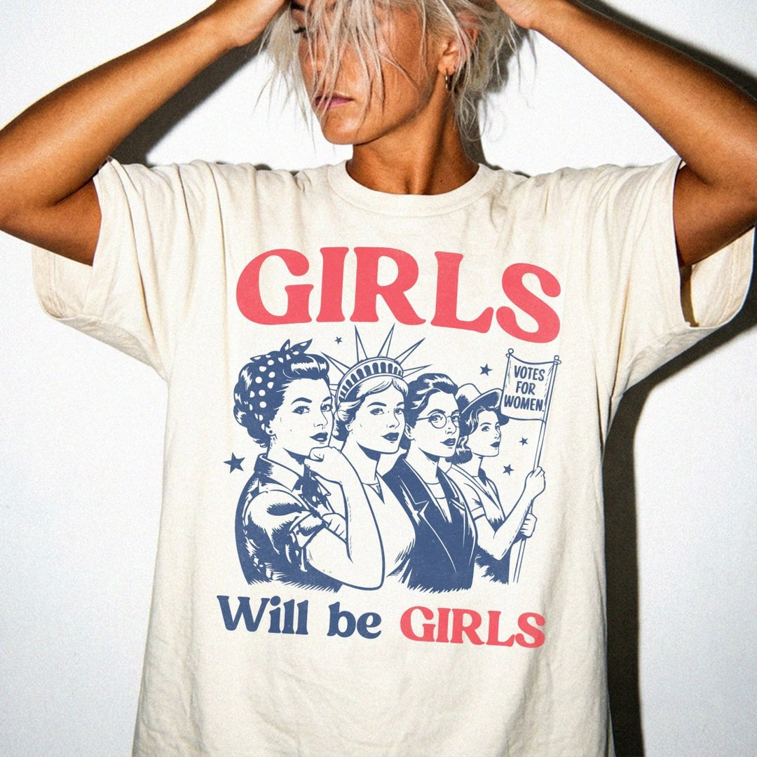 Girls Will Be Girls Retro Shirt - Okum Tees