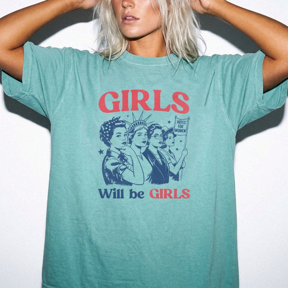 Girls Will Be Girls Retro Shirt - Okum Tees