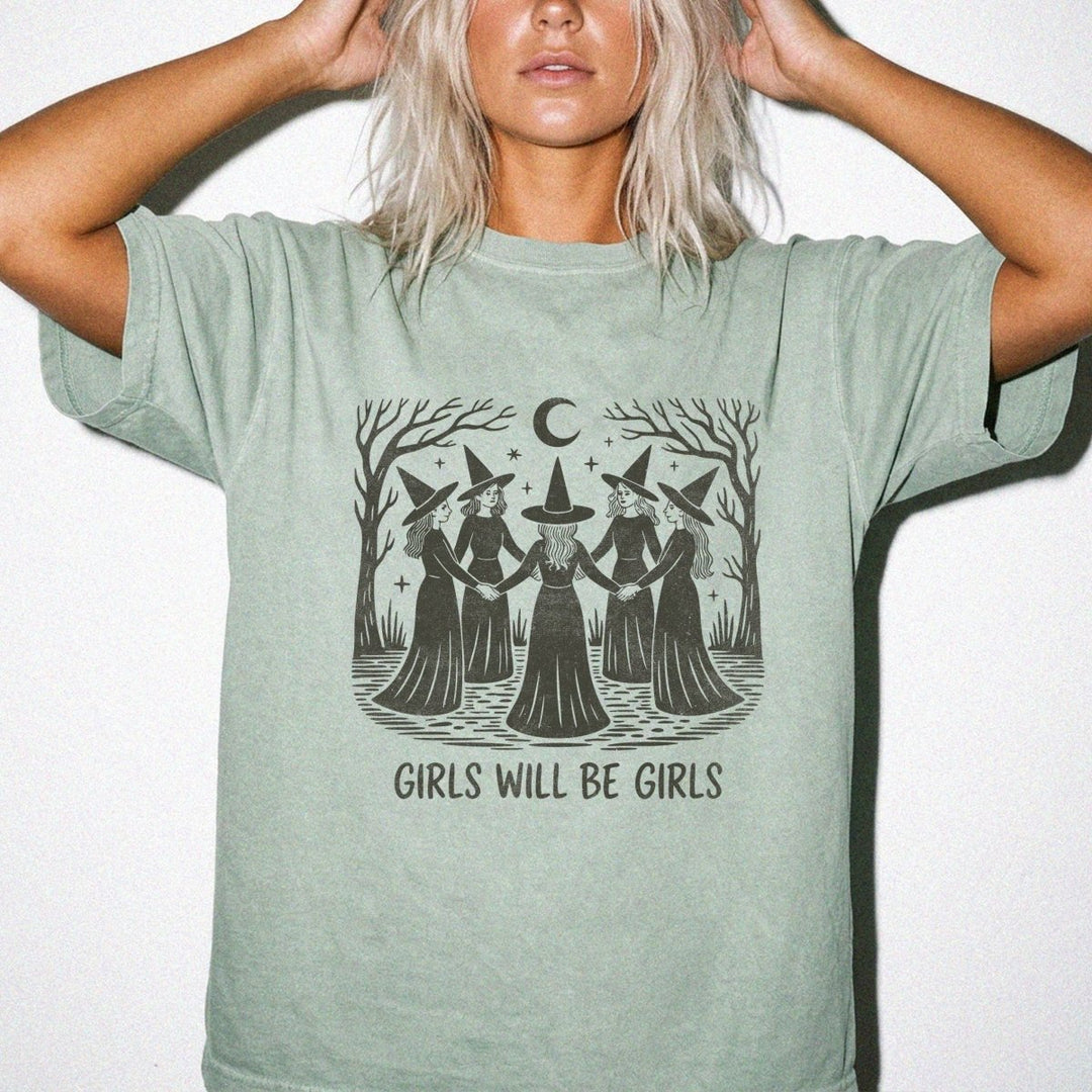 Girls Will Be Girls Witch Shirt - Okum Tees