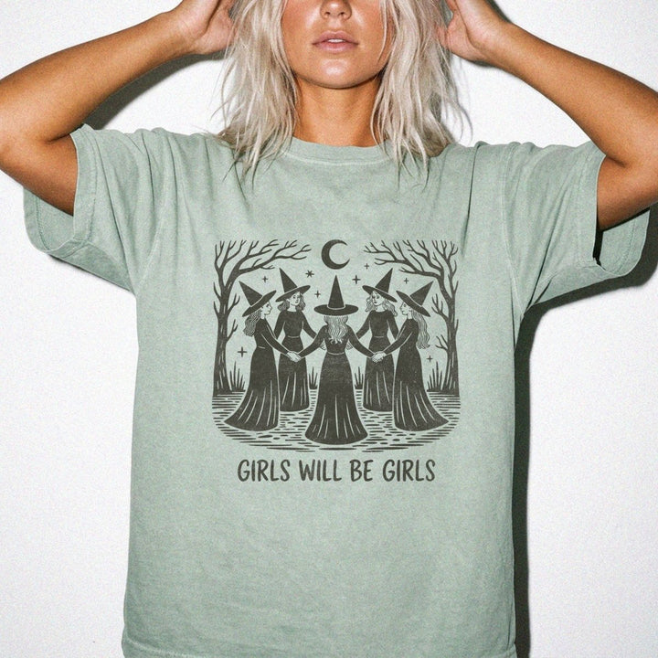 Girls Will Be Girls Witch Shirt - Okum Tees