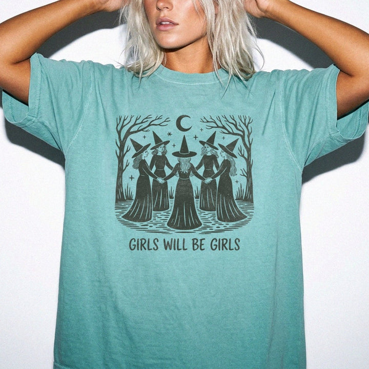 Girls Will Be Girls Witch Shirt - Okum Tees
