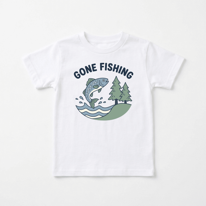 Gone Fishing Toddler Tee | Cute Toddler Tee - Okum Tees