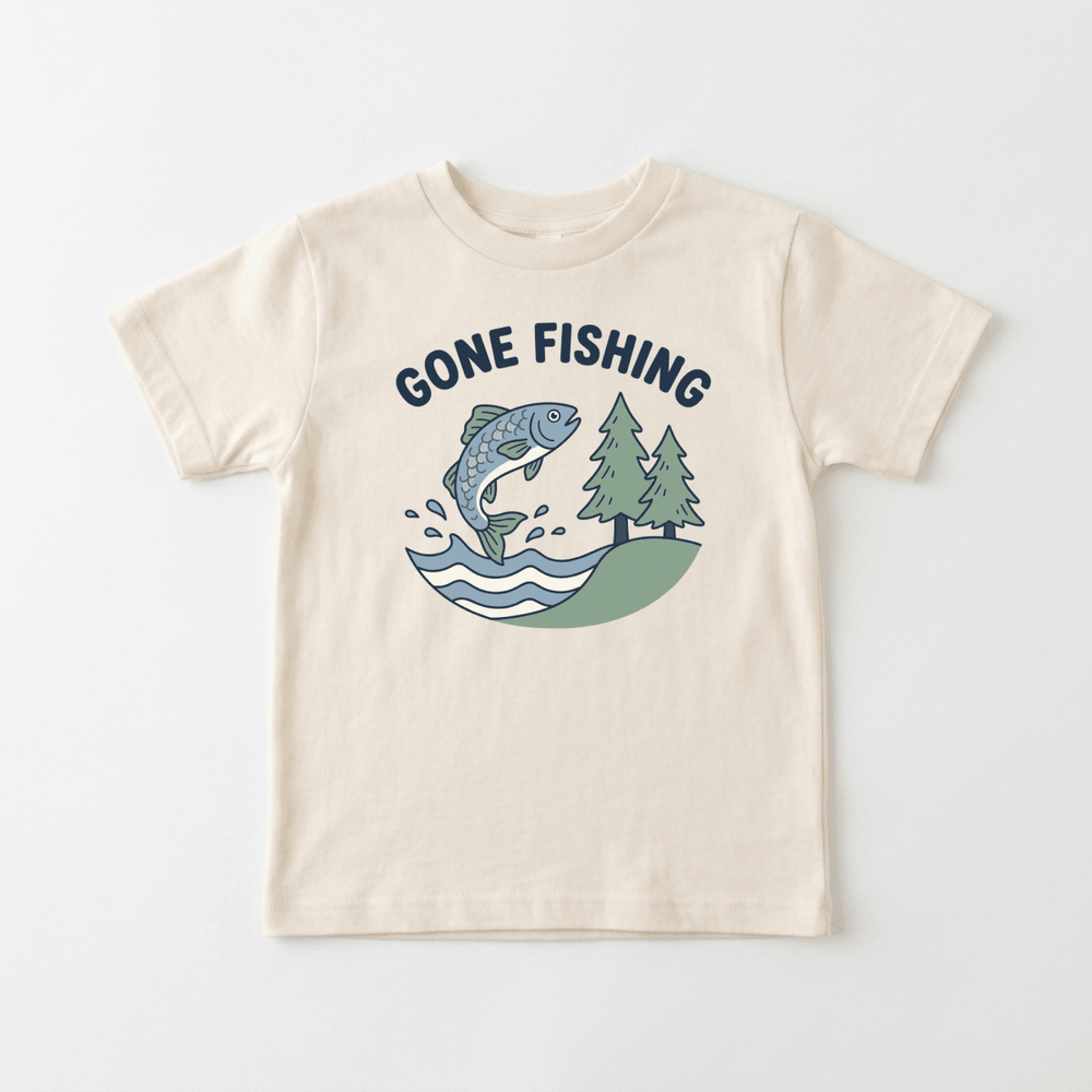 Gone Fishing Toddler Tee | Cute Toddler Tee - Okum Tees