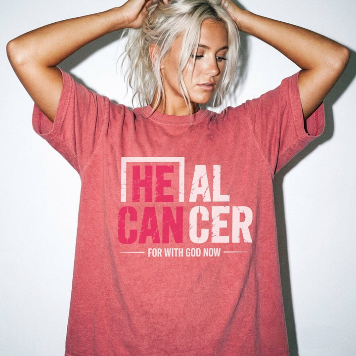 He Can Heal Cancer Faith Shirt - Okum Tees