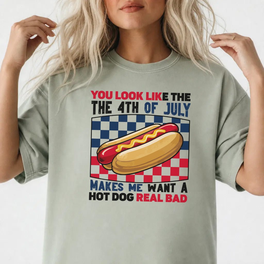 Hot Dog Real Bad 4th of July Shirt - Okum Tees