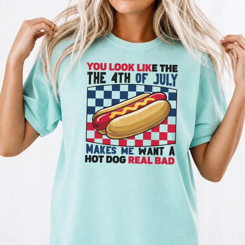 Hot Dog Real Bad 4th of July Shirt - Okum Tees