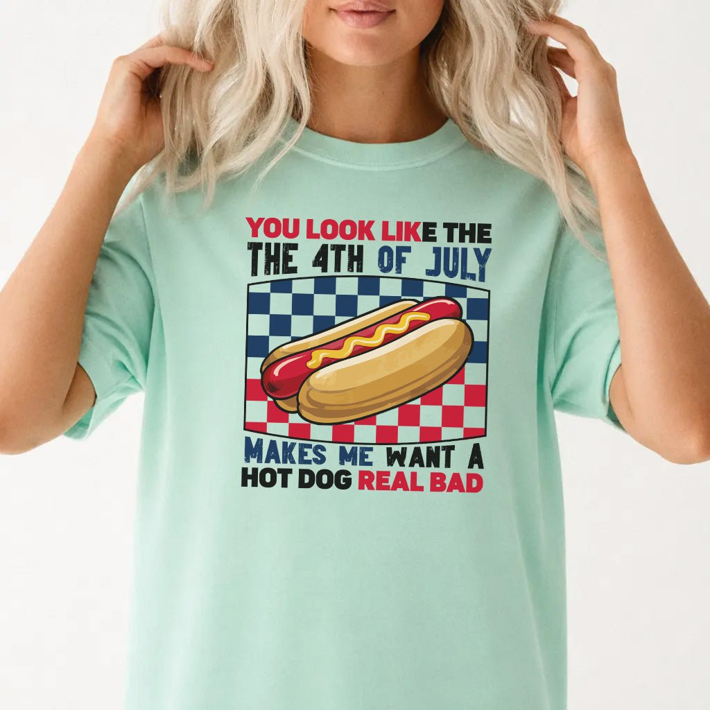 Hot Dog Real Bad 4th of July Shirt - Okum Tees
