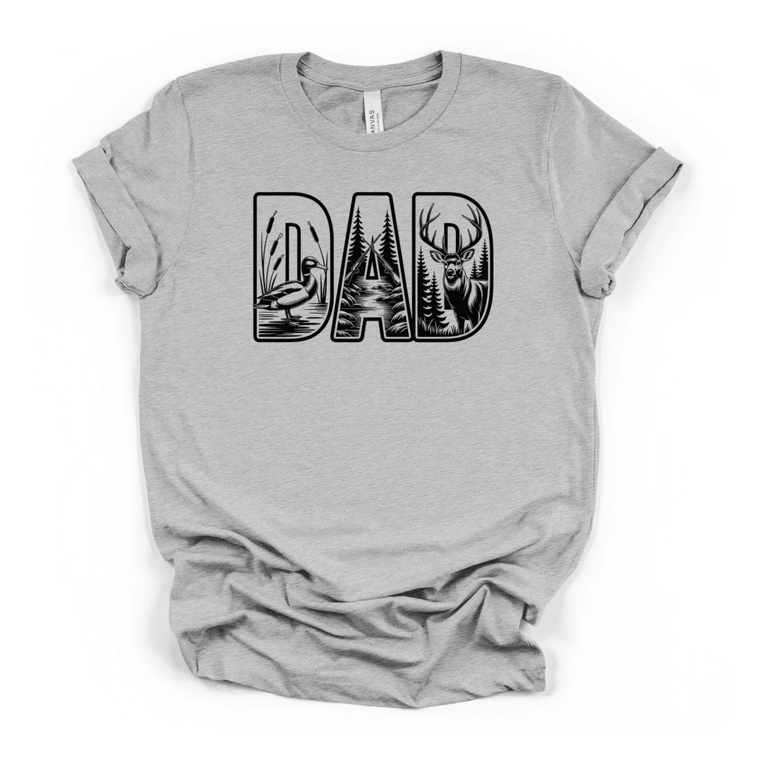 Hunter Dad Wildlife Mens Graphic Tee - Okum Tees