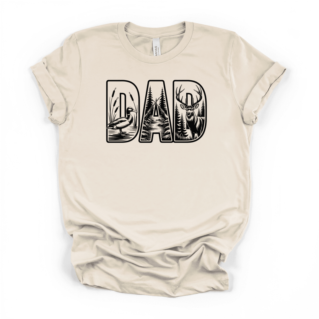 Hunter Dad Wildlife Mens Graphic Tee - Okum Tees