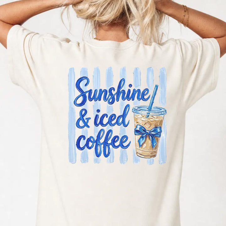 Iced Coffee Lover Womens Graphic Tee - Okum Tees