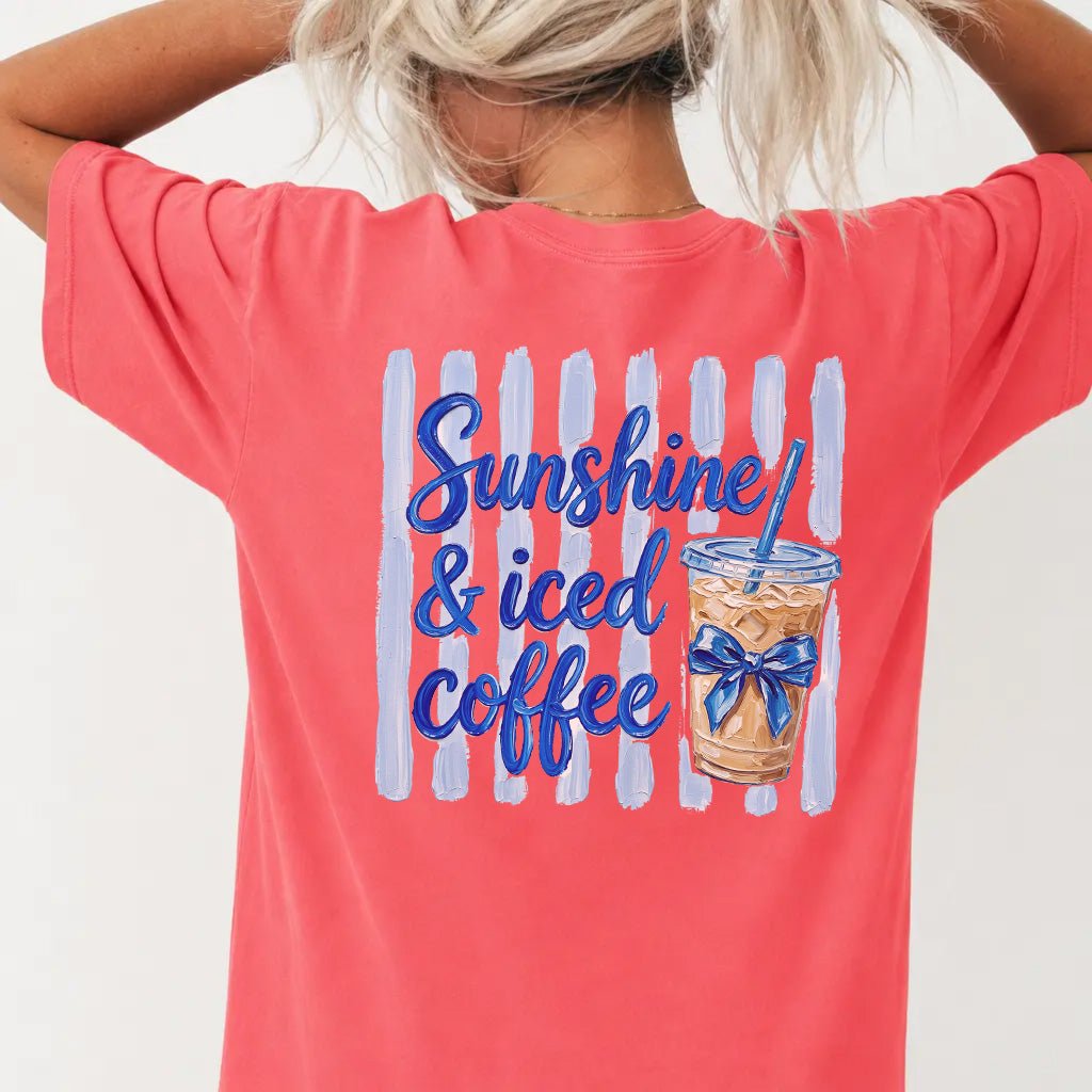 Iced Coffee Lover Womens Graphic Tee - Okum Tees