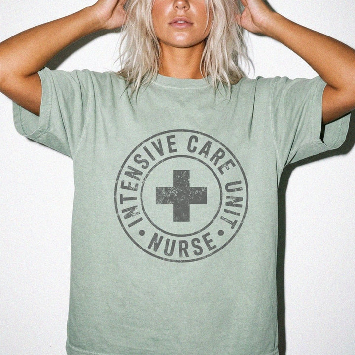 ICU Nurse Circle Badge Shirt - Okum Tees