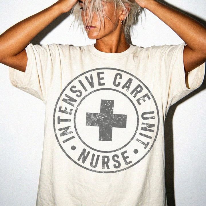 ICU Nurse Circle Badge Shirt - Okum Tees